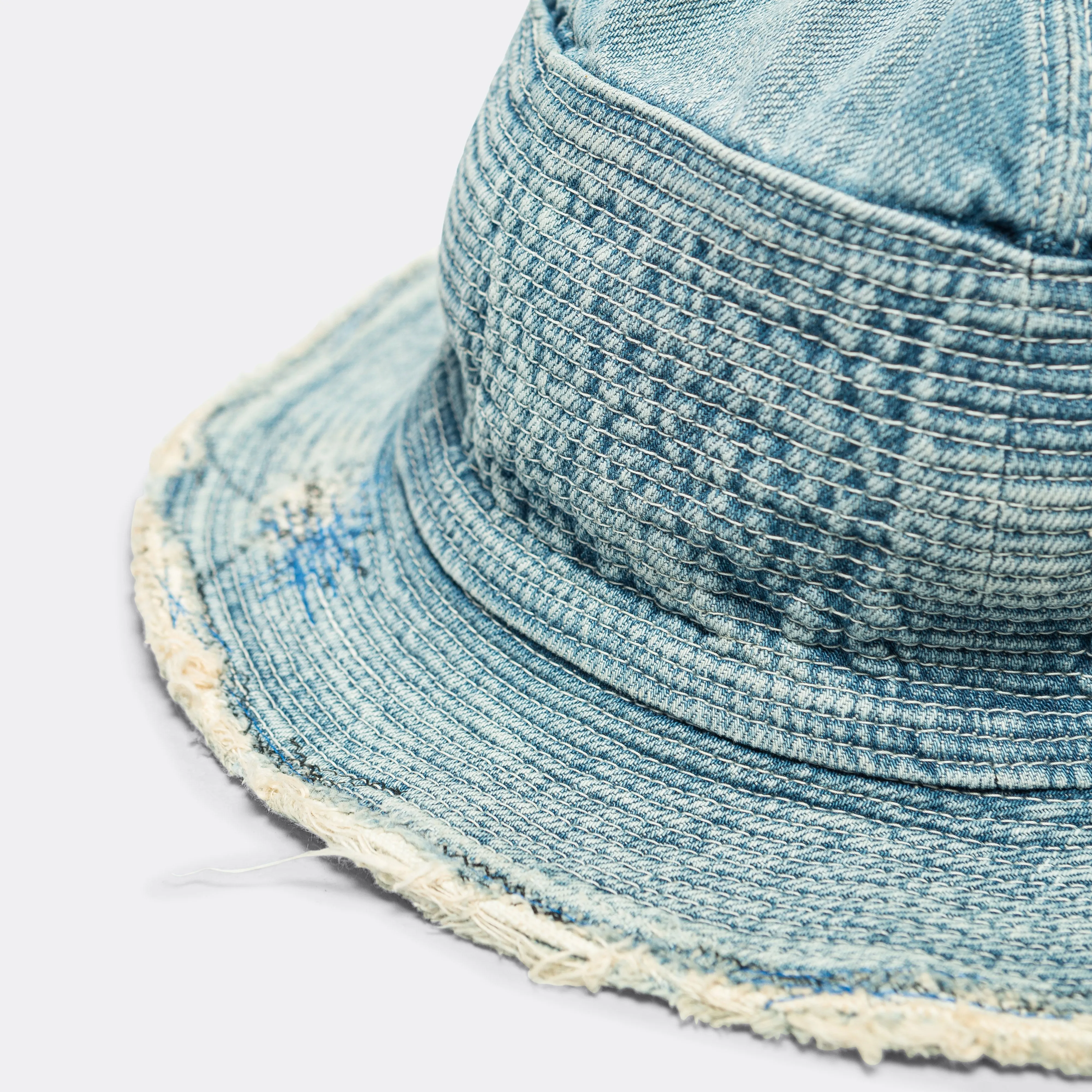 11.5oz THE OLD MAN AND THE SEA Hat (SOFT CRASH REMAKE) - Indigo