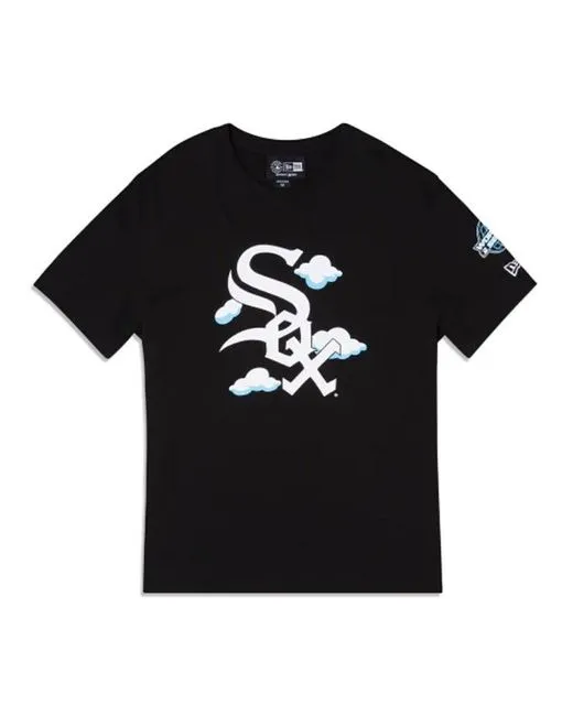 [13090954] Chicago White Sox Cloud Black Mens T-shirts