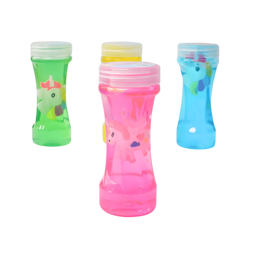 2 Magic Tube Slime with unicorn for Boys and Girls(Random colours will be send)