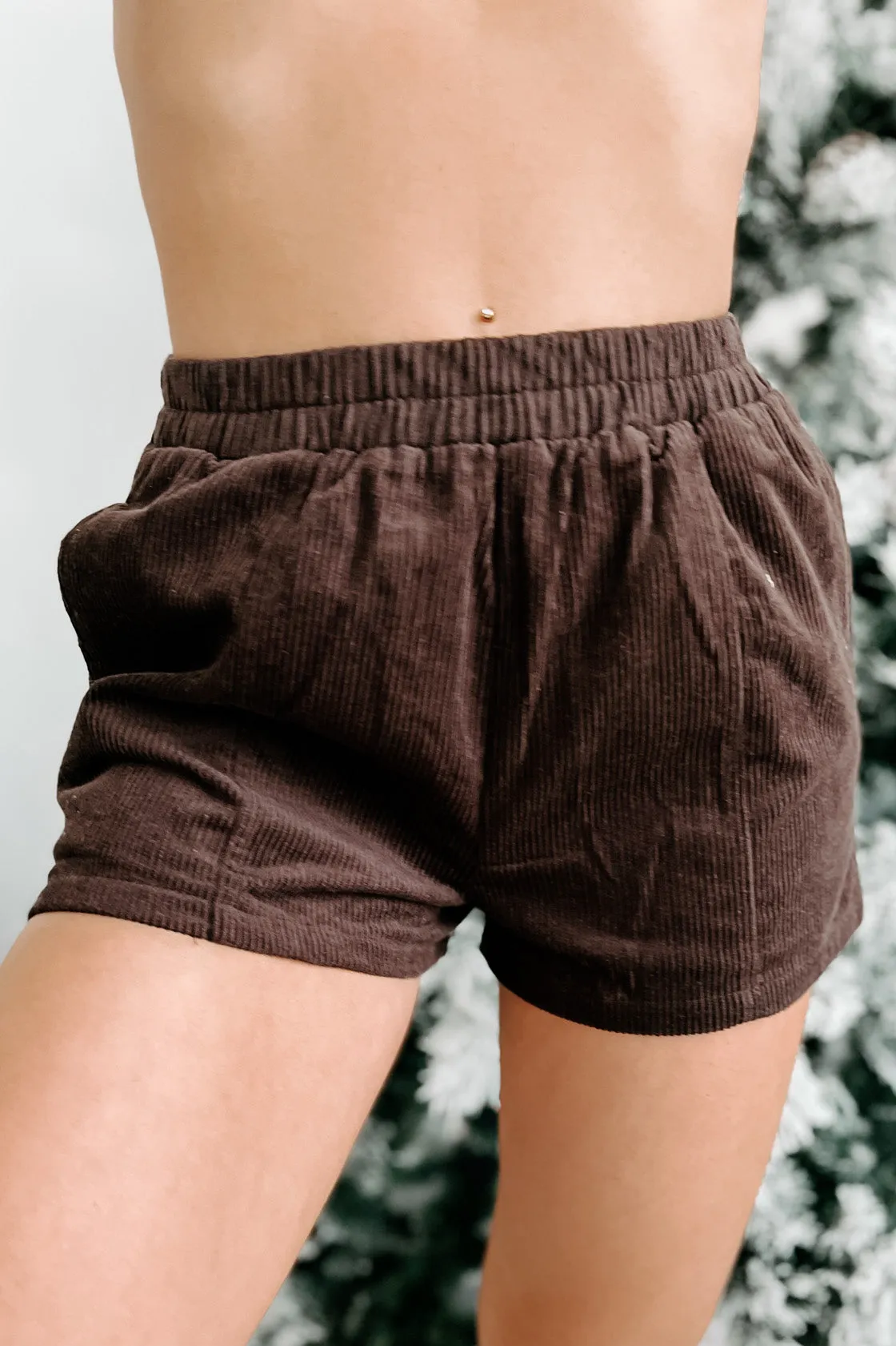 Acceptable Compromise Corduroy Shorts (Dark Chocolate)