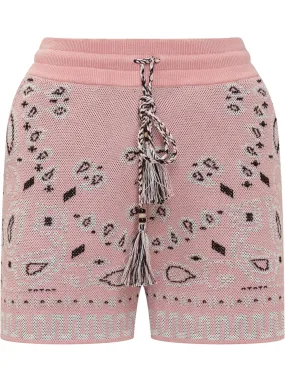 Alanui Bandana-Printed Drawstring Shorts