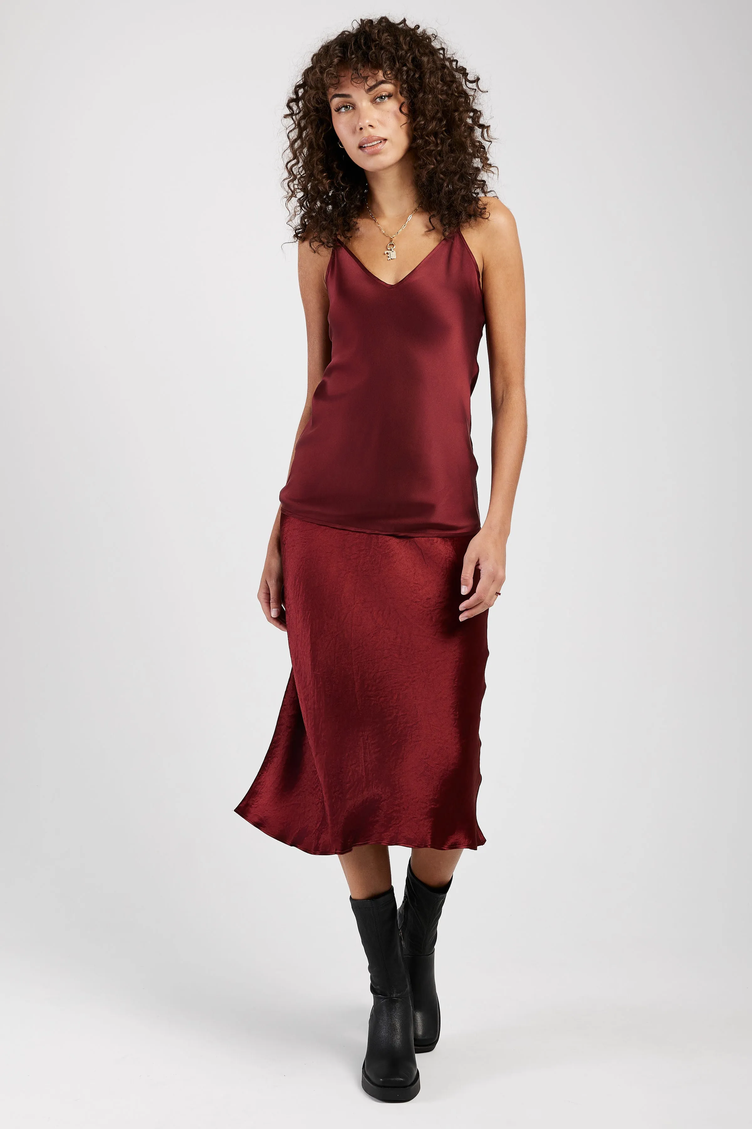 Alessio Skirt in Brick Red