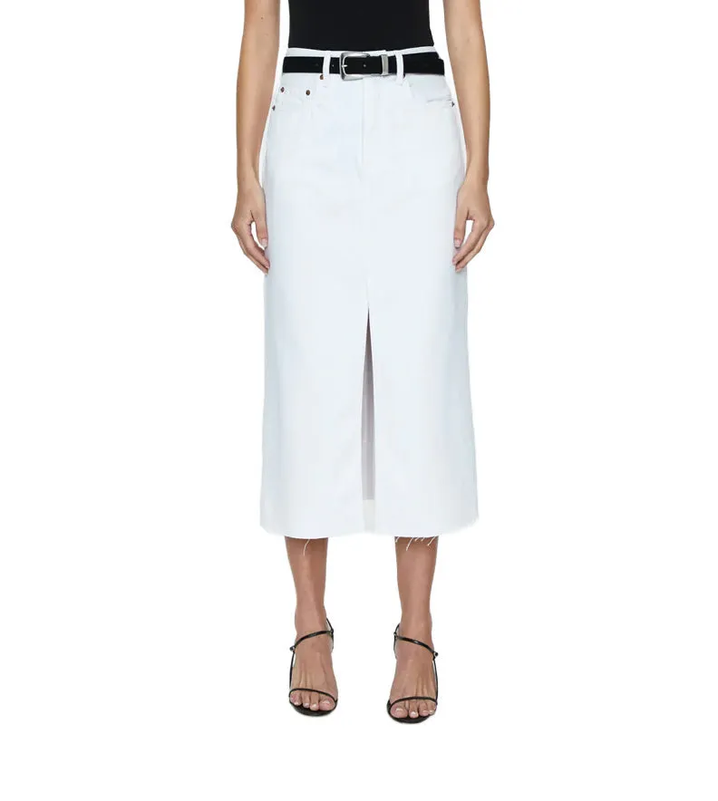 Alice Midi Skirt- White