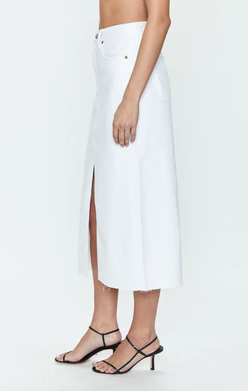 Alice Midi Skirt- White