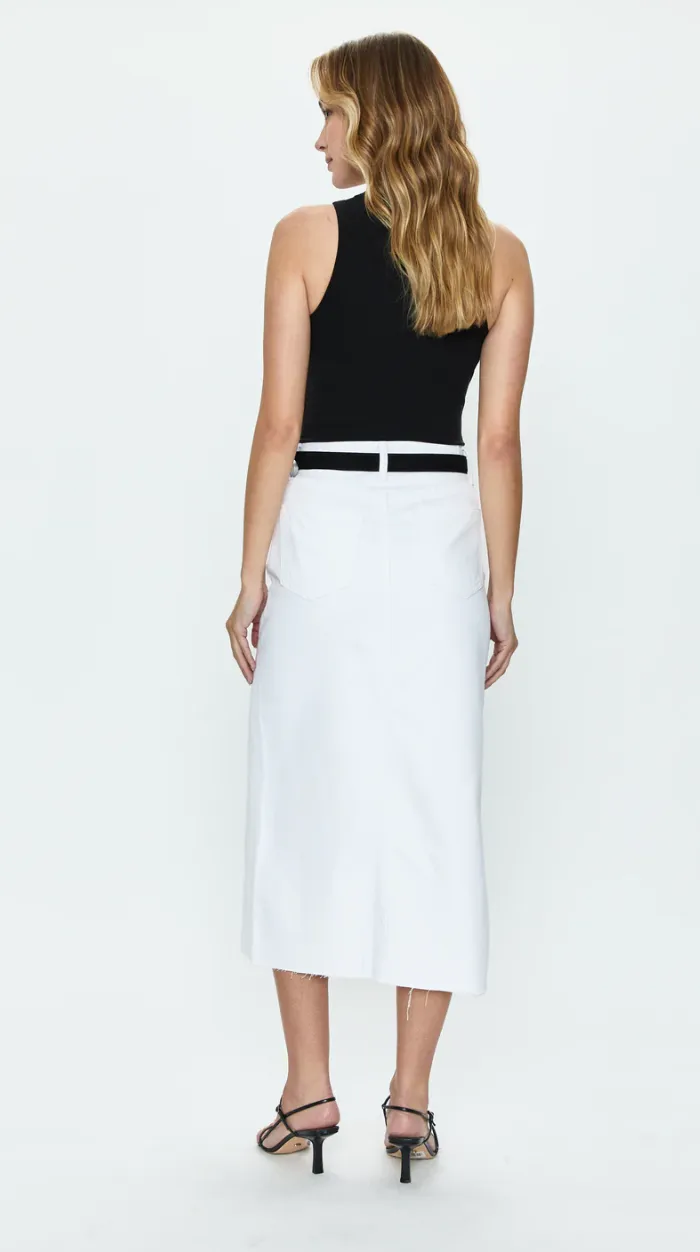 Alice Midi Skirt- White