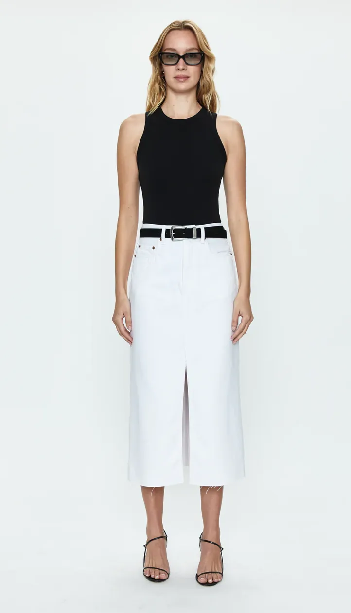 Alice Midi Skirt- White