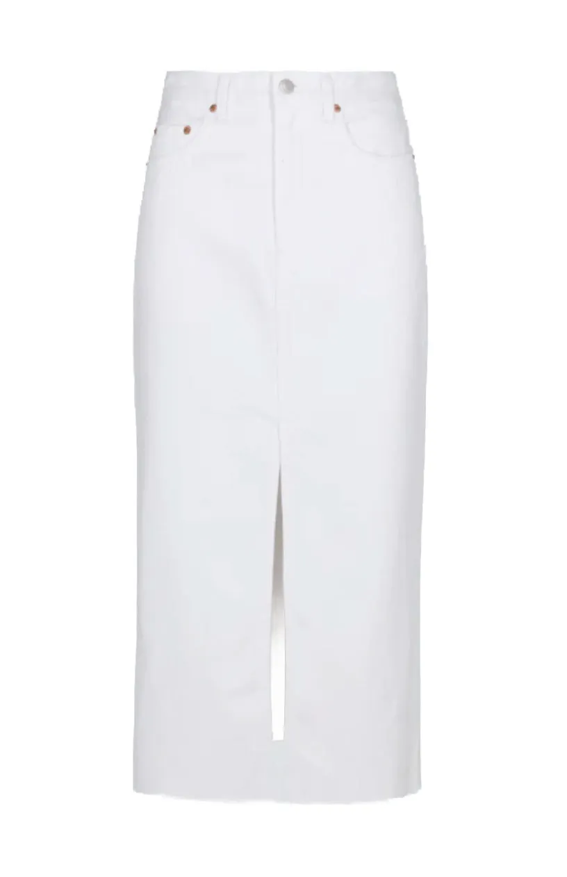 Alice Midi Skirt- White