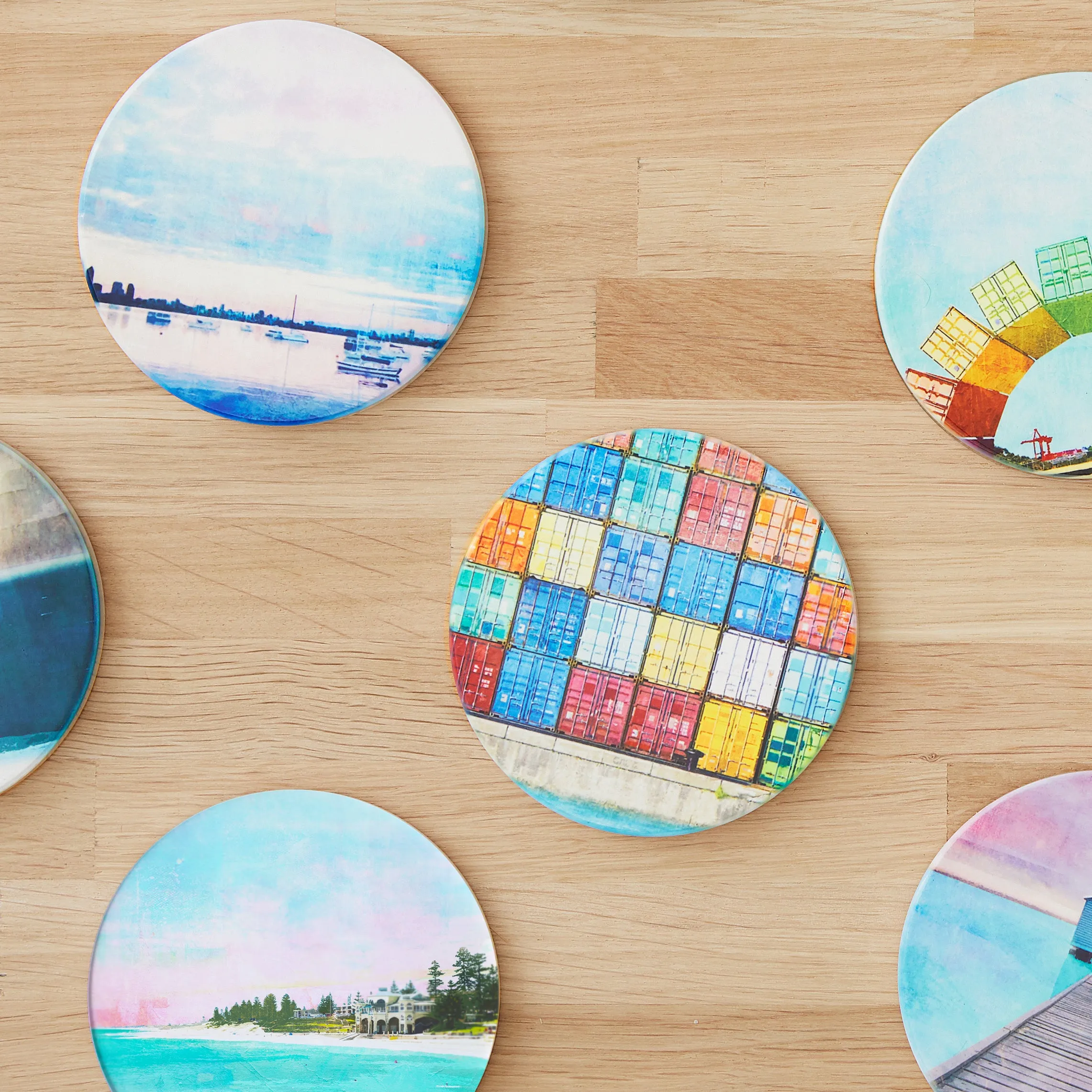 Australian Landscapes Multi-Buy Ceramic Coasters x 8