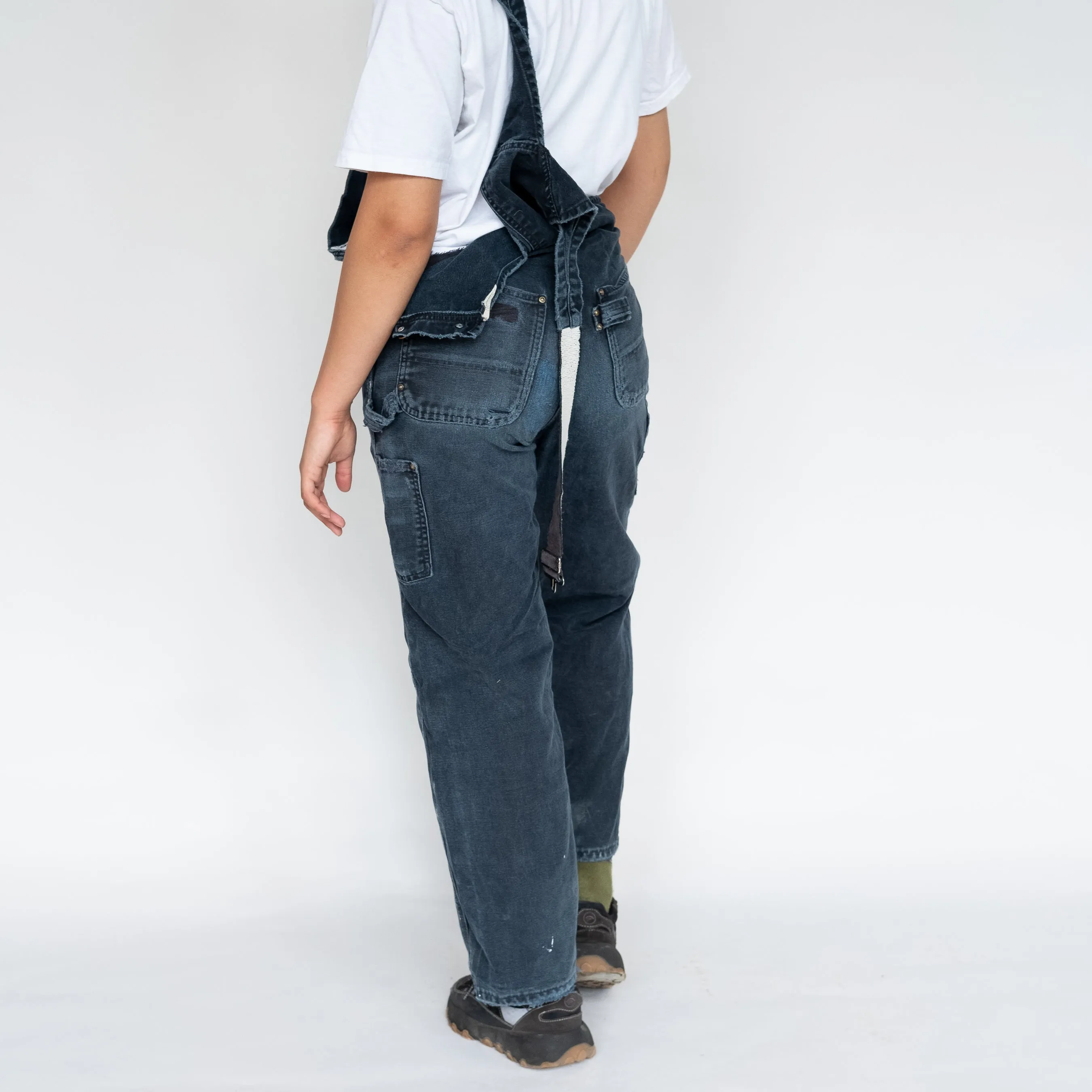 Black 90s Carhartt Canvas Baggy Dungarees (S)