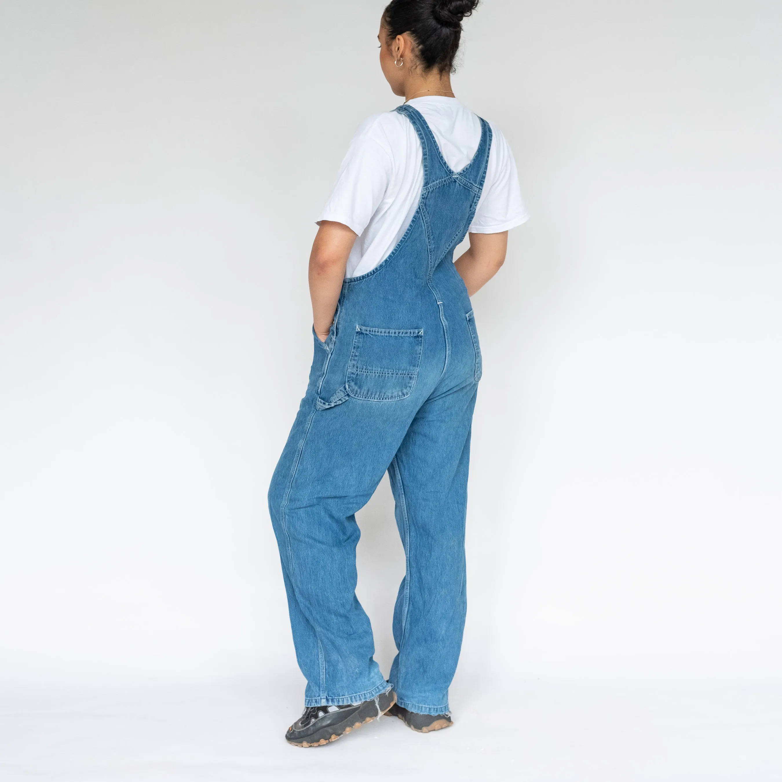 Blue 90s Carhartt Denim Baggy Dungarees (L)