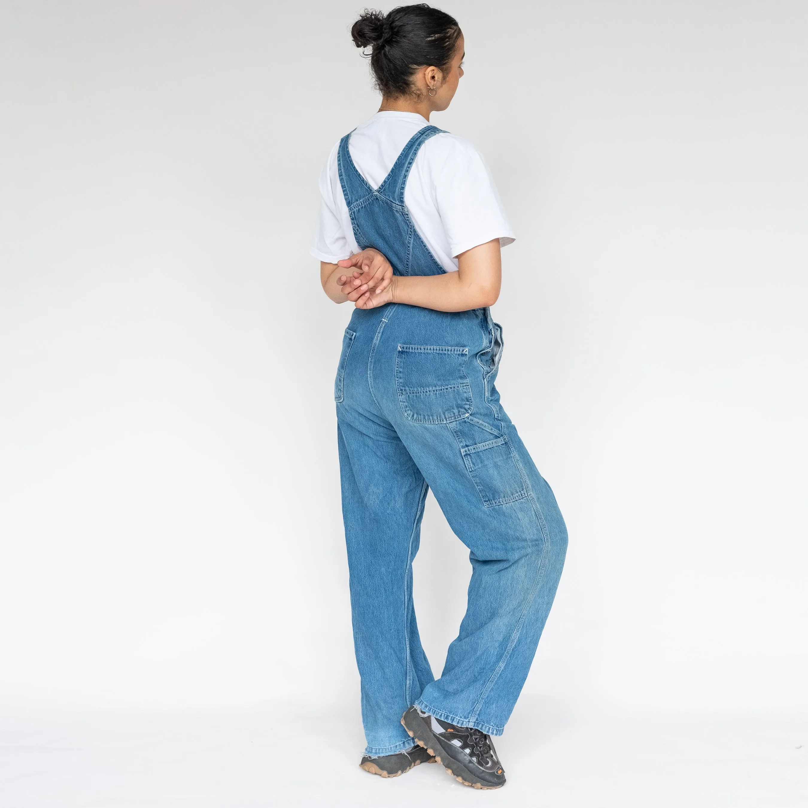 Blue 90s Carhartt Denim Baggy Dungarees (L)