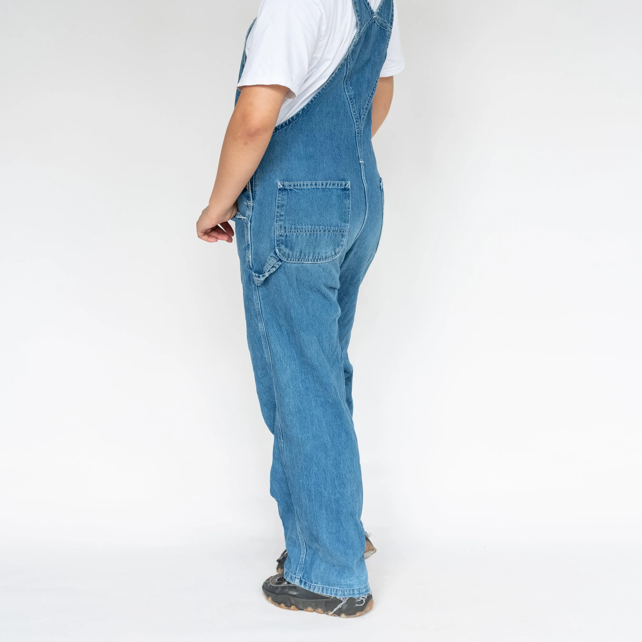 Blue 90s Carhartt Denim Baggy Dungarees (L)