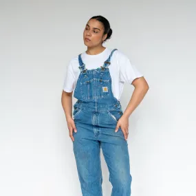 Blue 90s Carhartt Denim Baggy Dungarees (S)