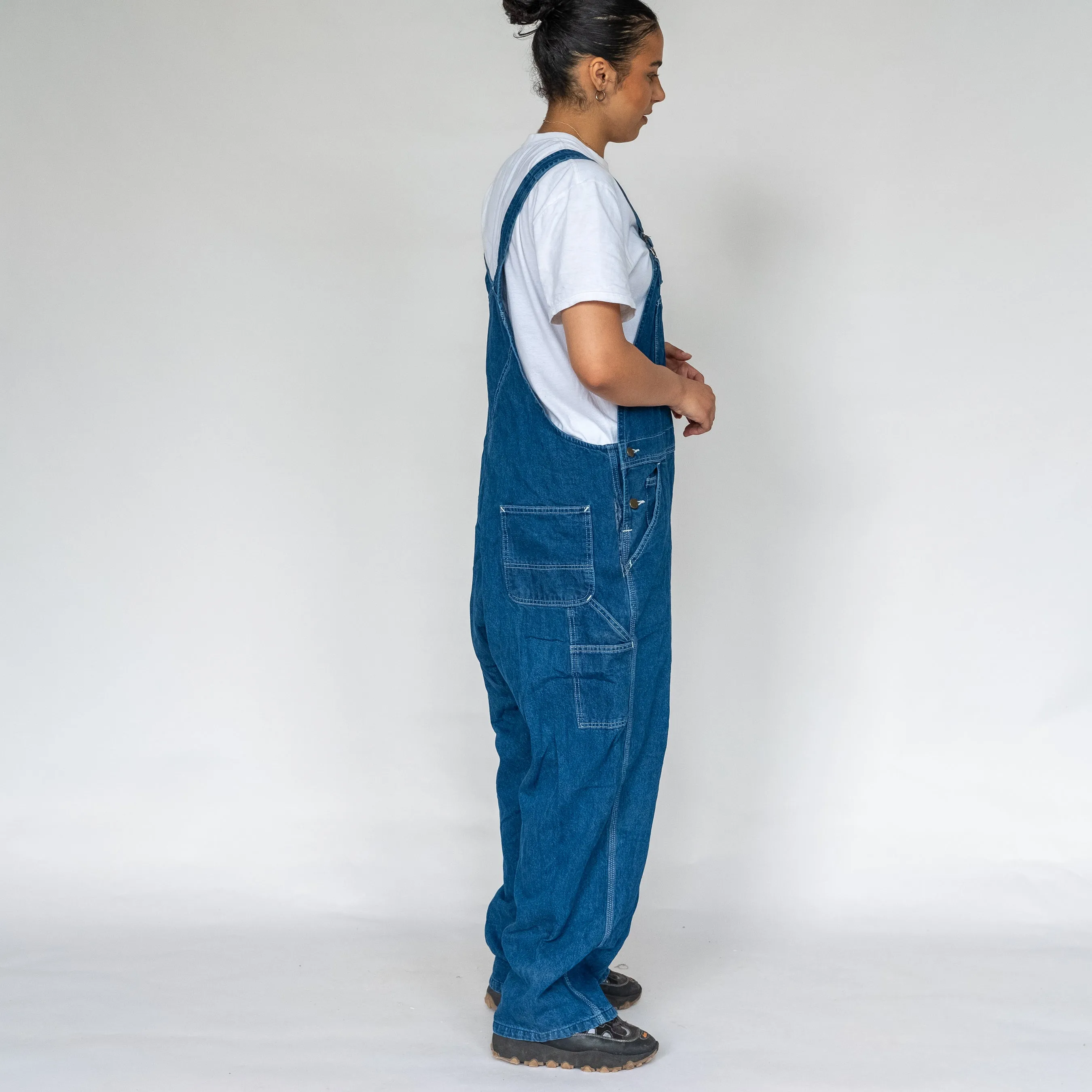 Blue 90s Carhartt  Denim Baggy Dungarees (XL)