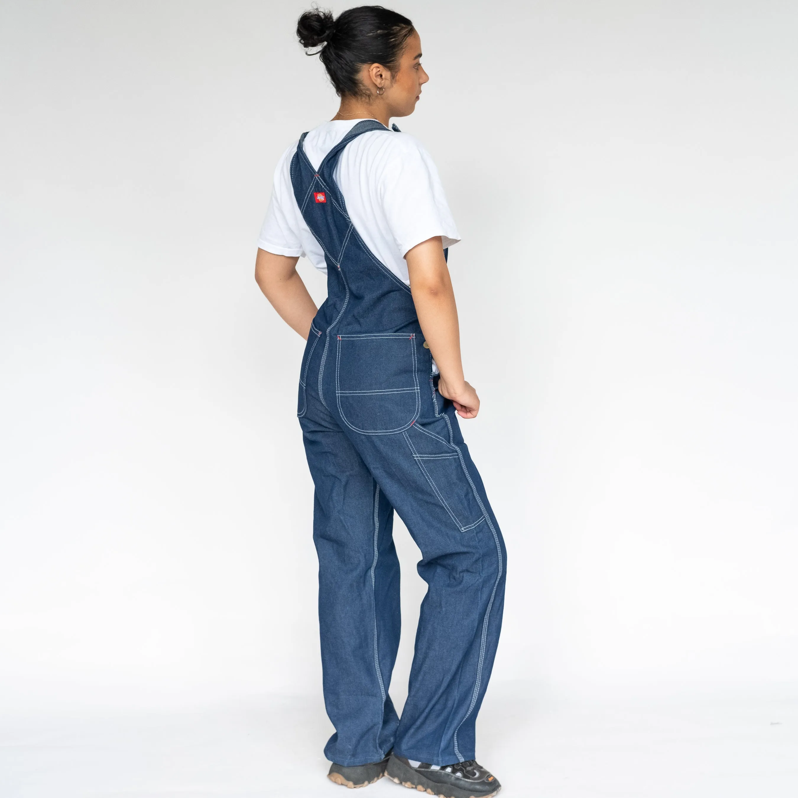 Blue 90s Dickies Deadstock Denim Baggy Dungarees (S)