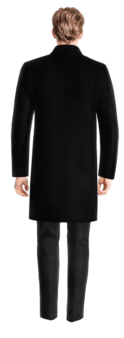 Blue Long Pure wool Overcoat