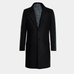 Blue Long Pure wool Overcoat