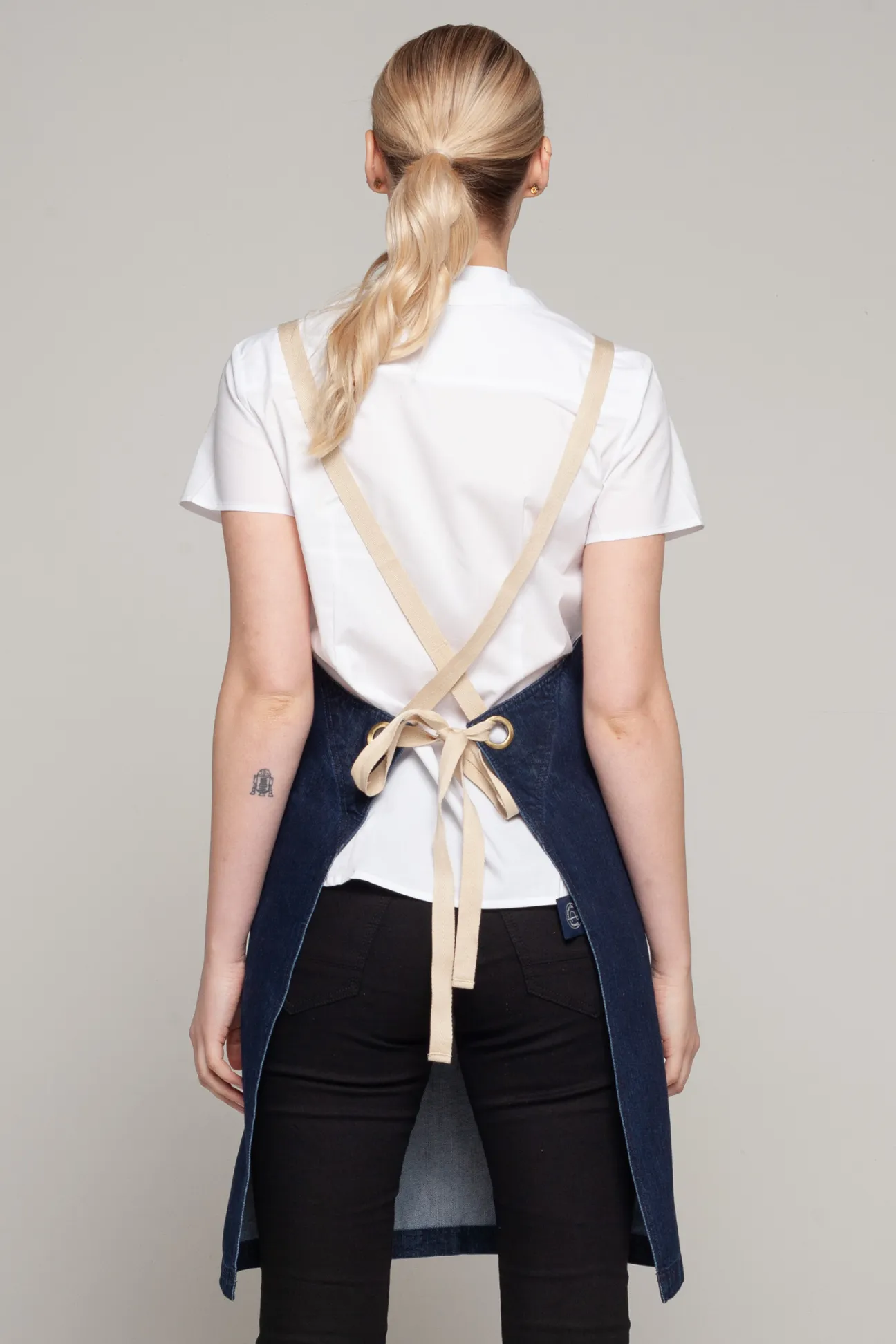 Bondi Denim indigo / Beige straps