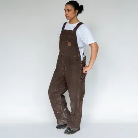 Brown 90s Carhartt Canvas Baggy Dungarees (XL)