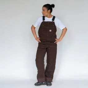 Brown y2ks Carhartt Deadstock Canvas Baggy Dungarees (S)