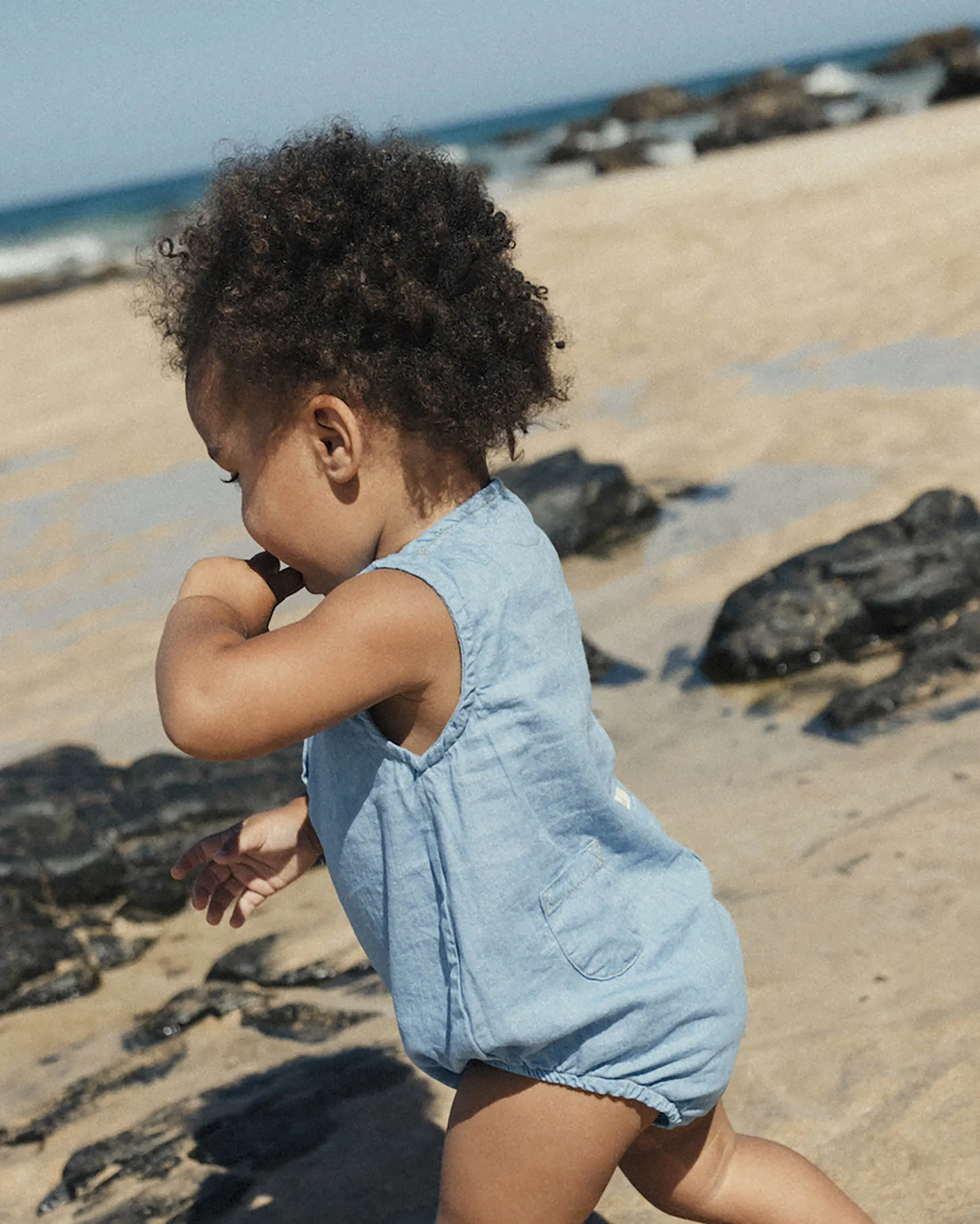 Buho Baby Denim Romper