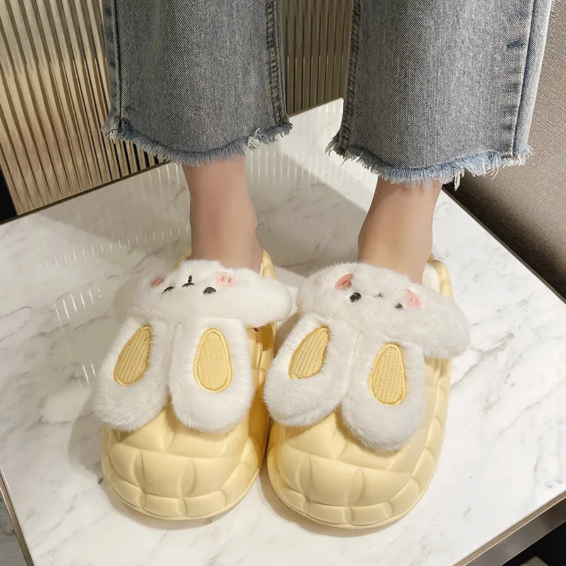 Bunny Waterproof Fluffy Winter Slippers MK18521