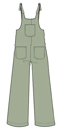 Carefree Dungarees - Sage