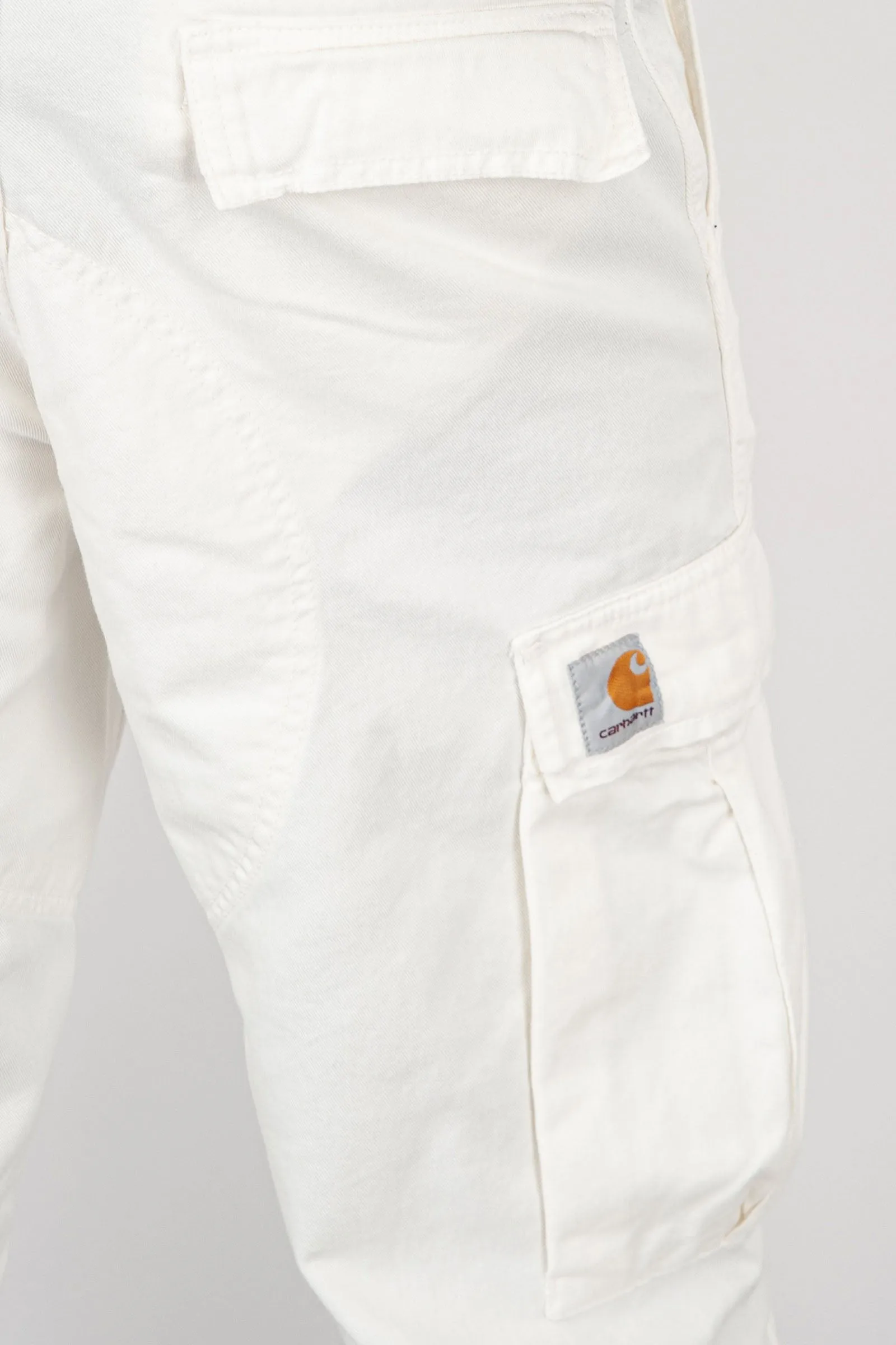 Carhartt WIP Pantalone Regular Cargo Cotone Bianco