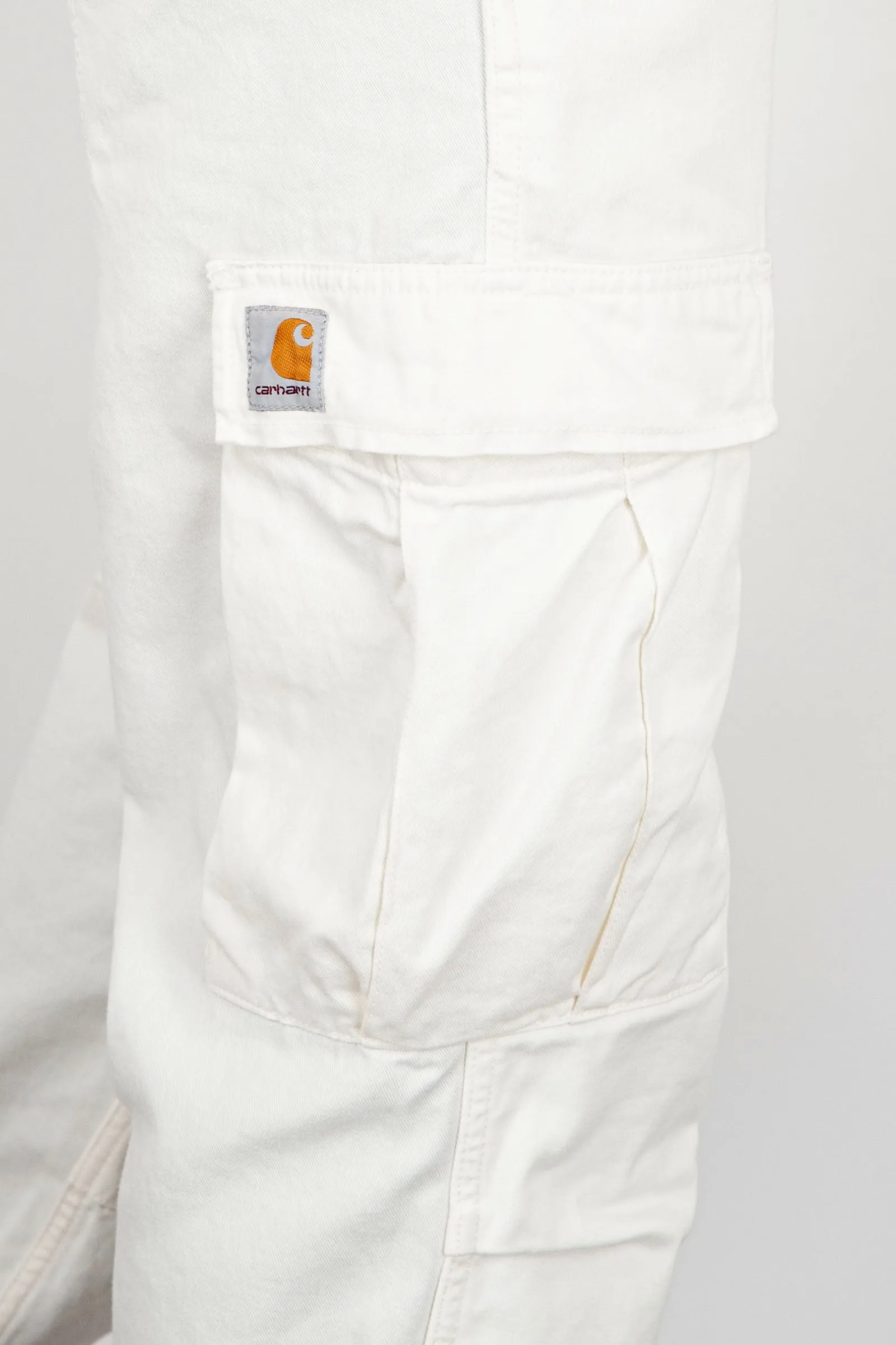 Carhartt WIP Pantalone Regular Cargo Cotone Bianco