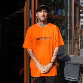 Carhartt WIP Script Orange Tshirt