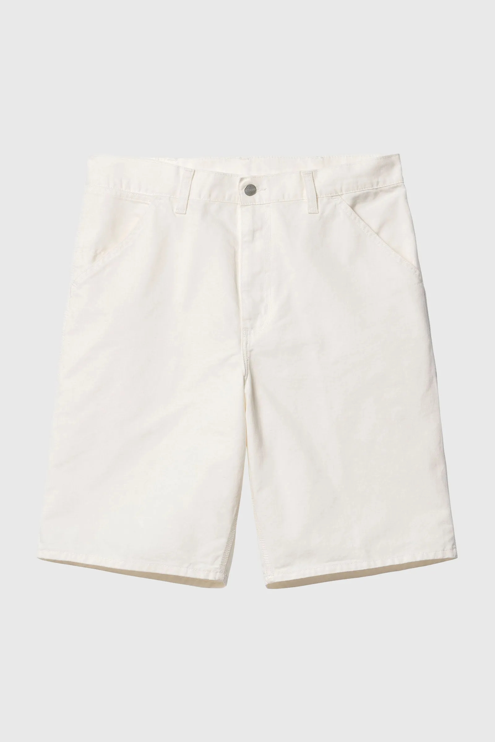 Carhartt Wip Single Knee Short Bianco Off Uomo