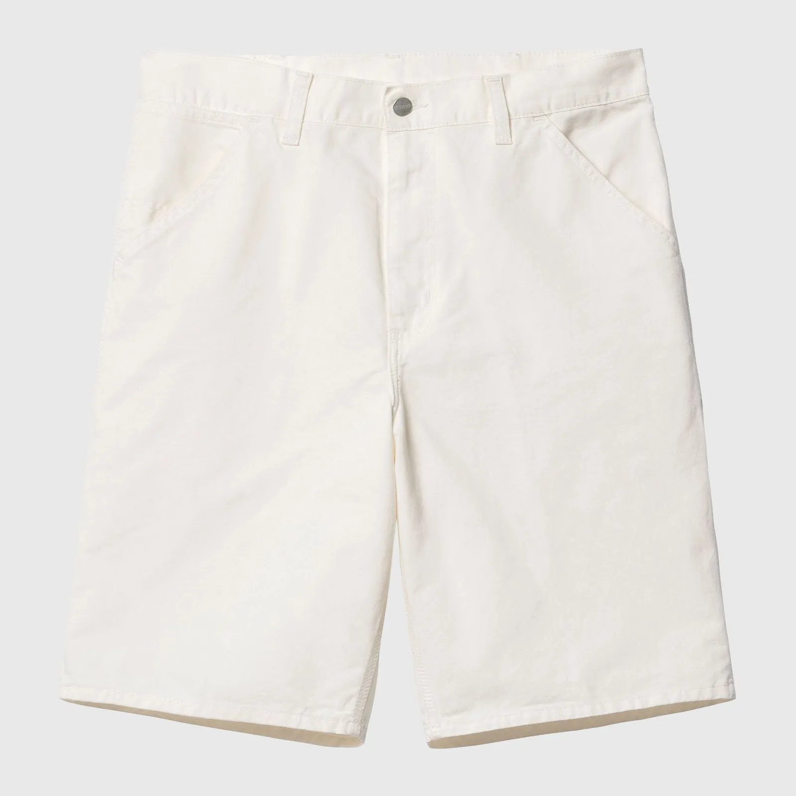 Carhartt Wip Single Knee Short Bianco Off Uomo