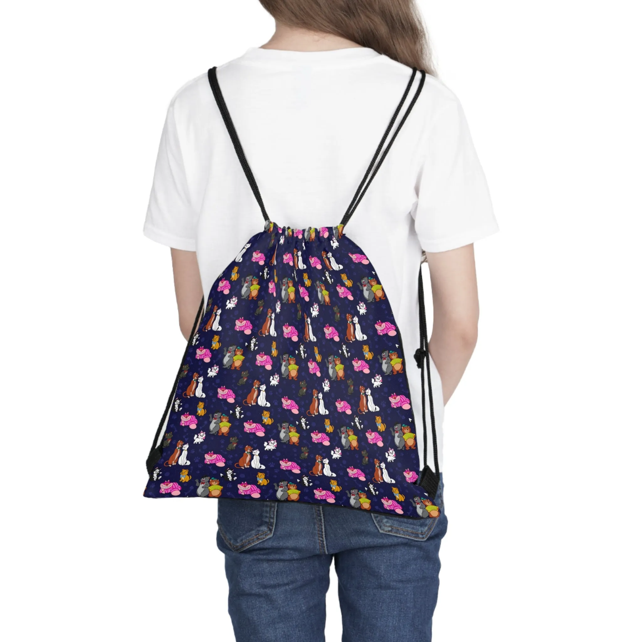 Cat Favorites Drawstring Bag