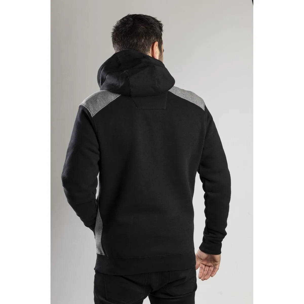 Caterpillar Logo Panel Hooded Sweatshirt Black