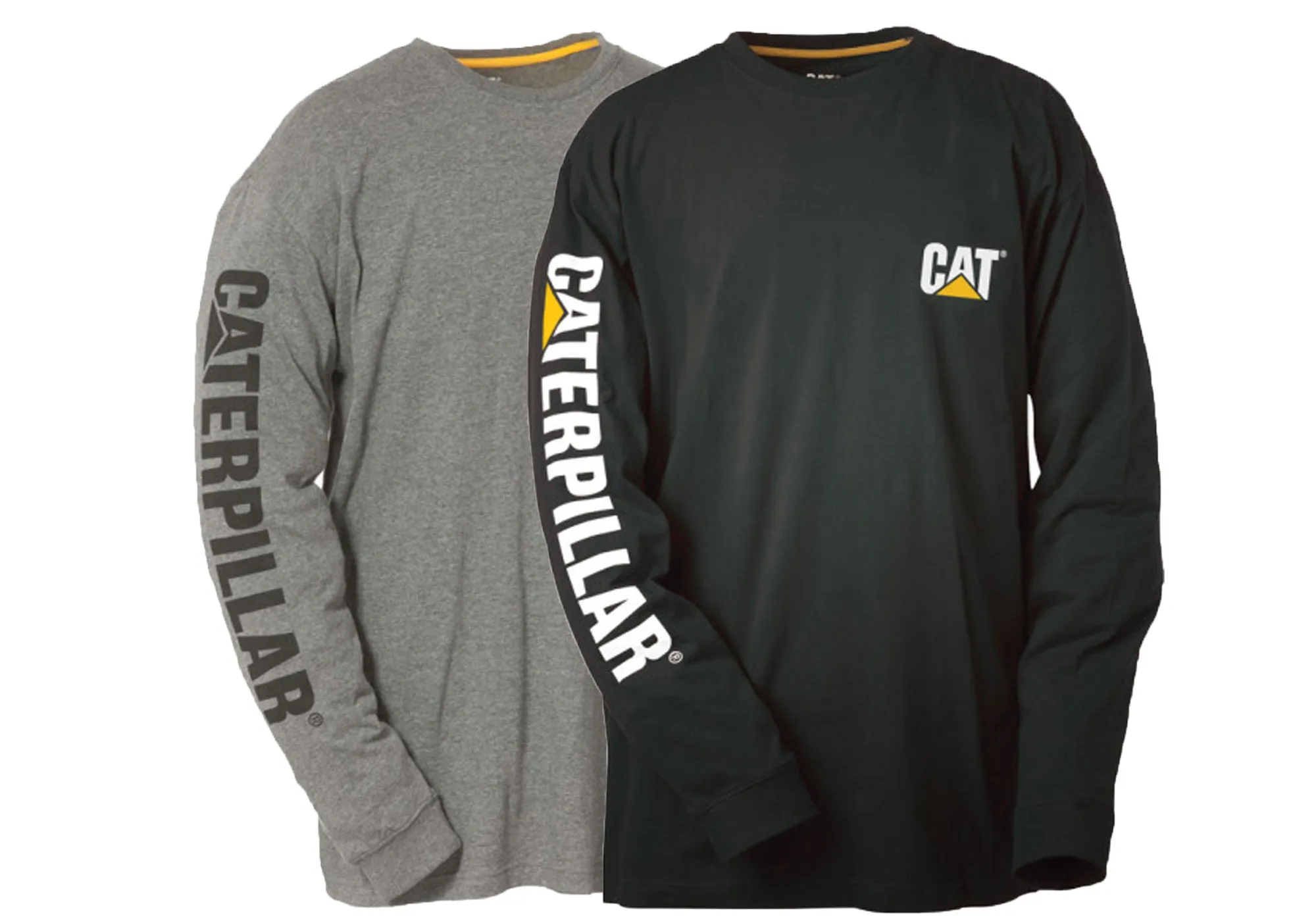 Caterpillar Mens Trademark Banner Long Sleeve Top