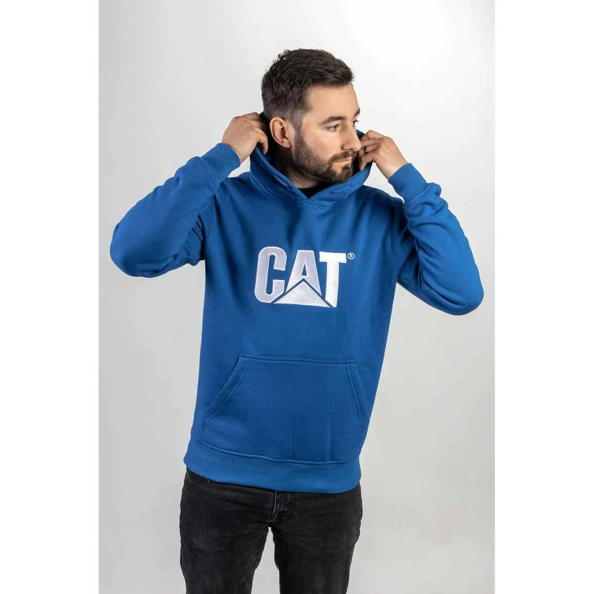 Caterpillar Trademark Hooded Sweatshirt Memphis Blue