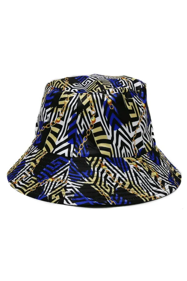 Chain Print Bucket Hat