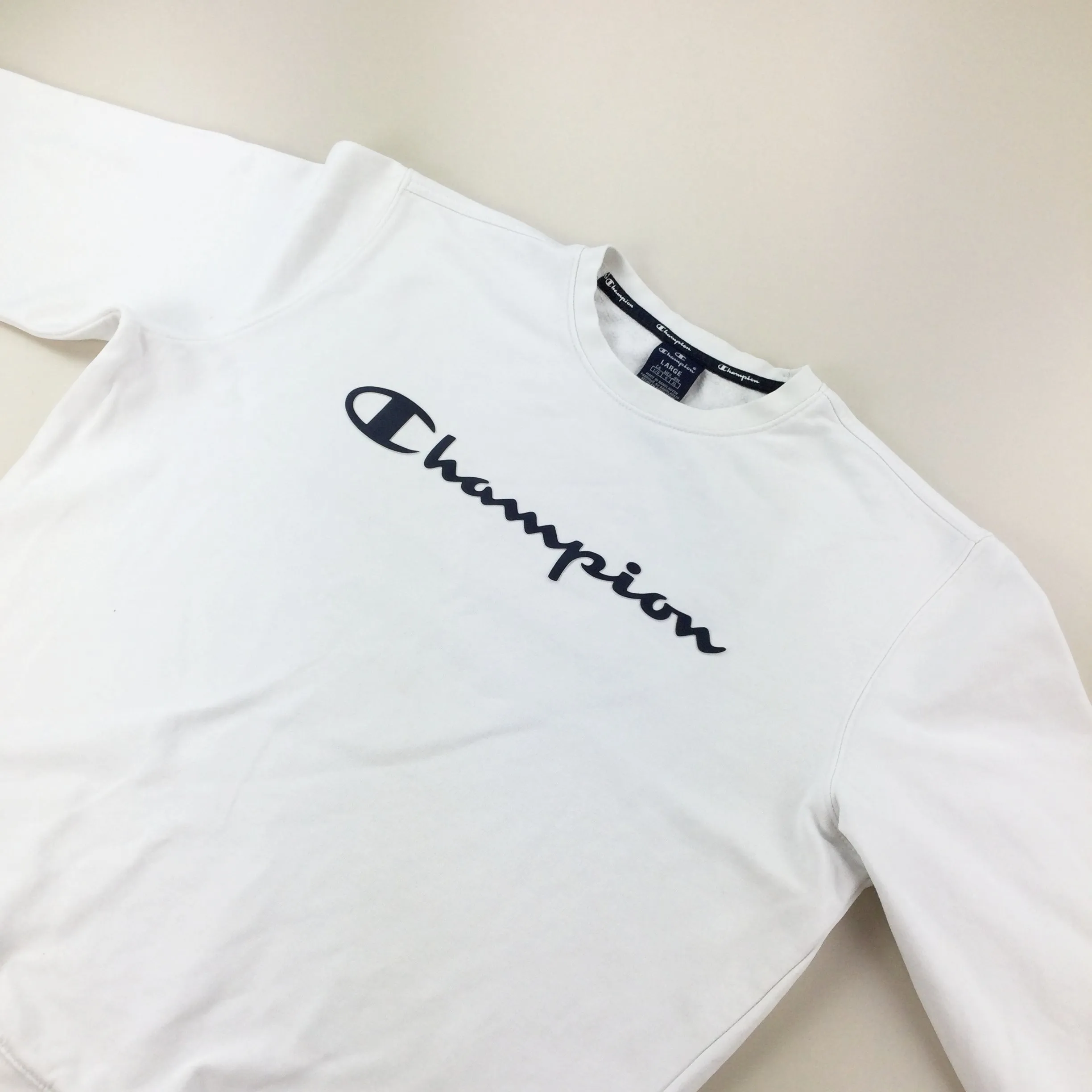 Champion Spellout Sweatshirt - Large