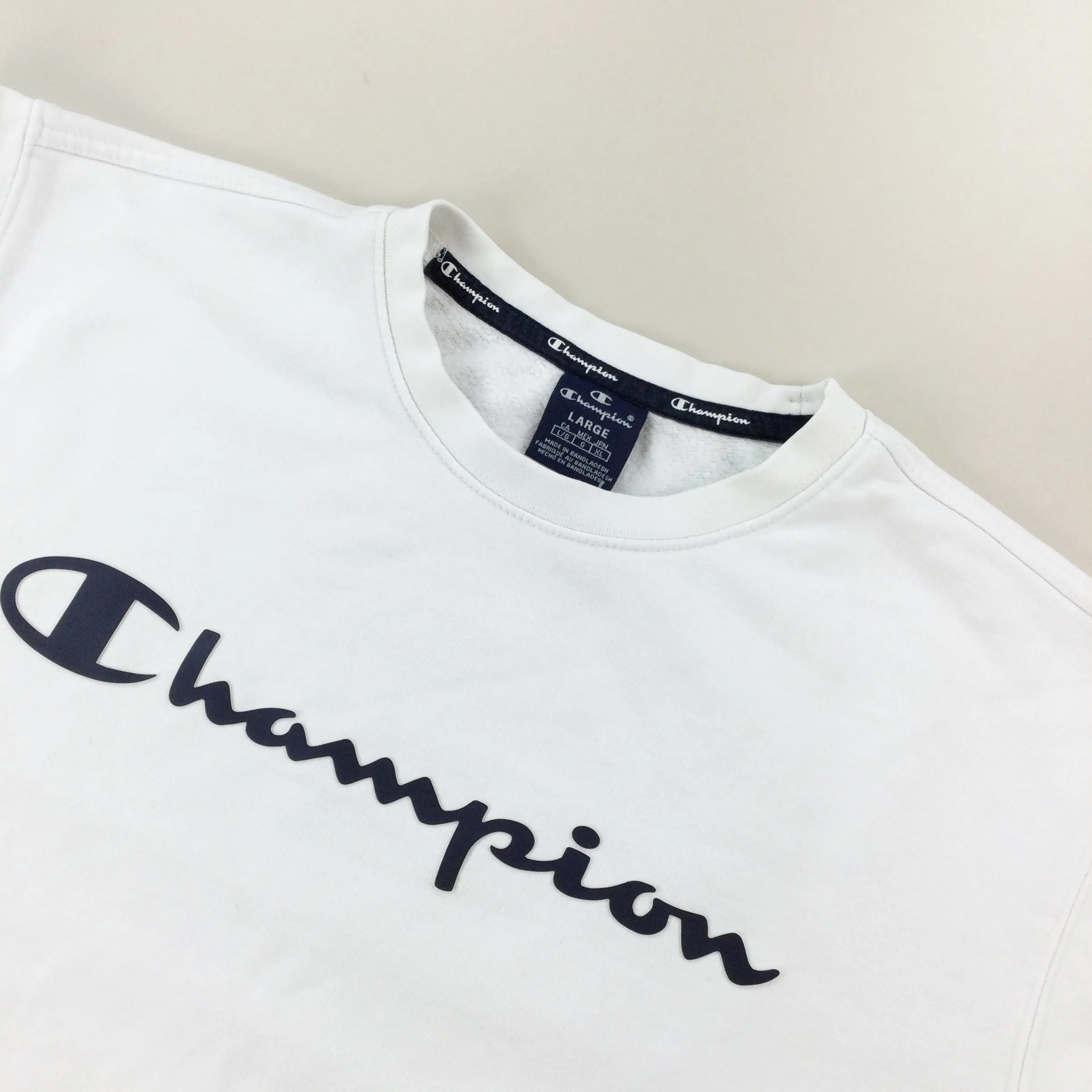 Champion Spellout Sweatshirt - Large