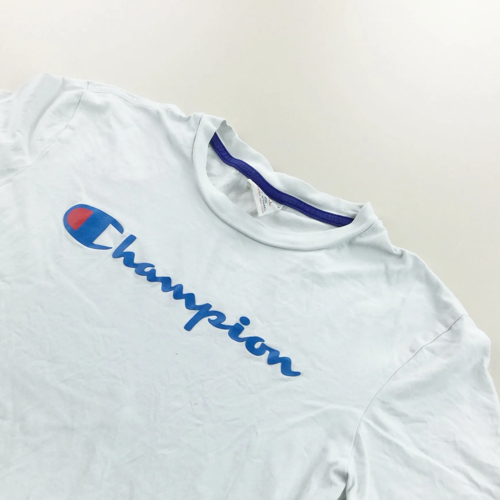 Champion Spellout T-Shirt - Small