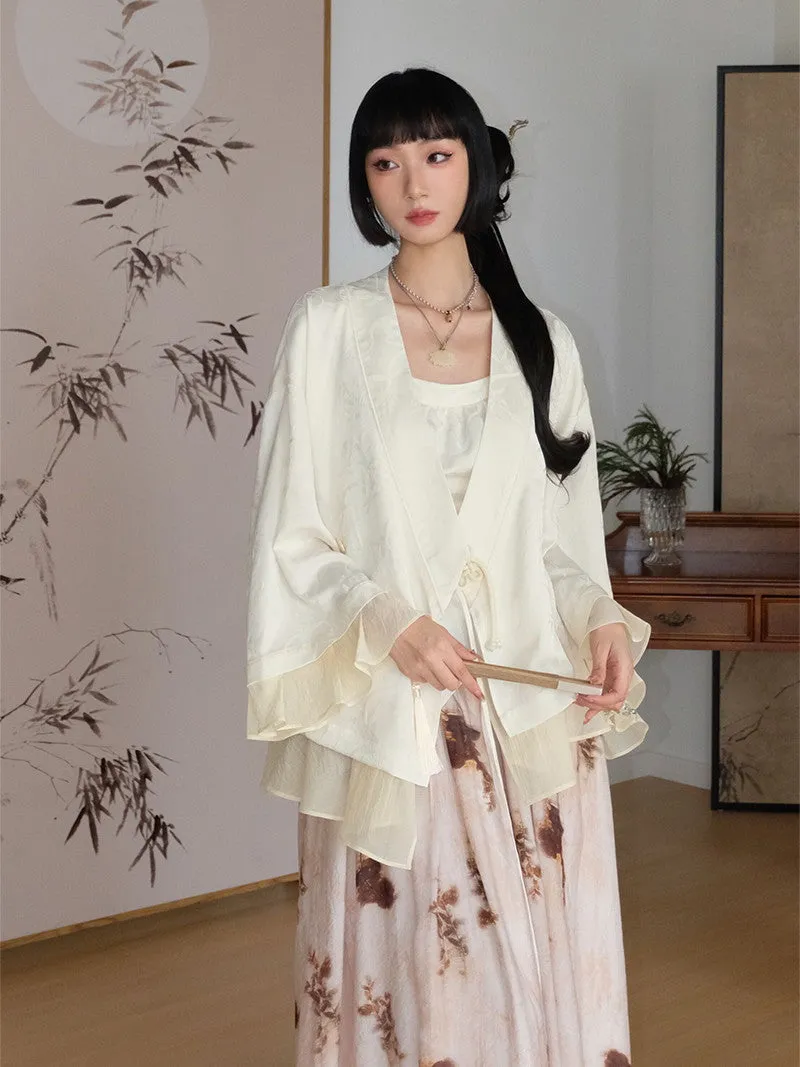 China Retro Embroidery Flare-Sleeve Jacket