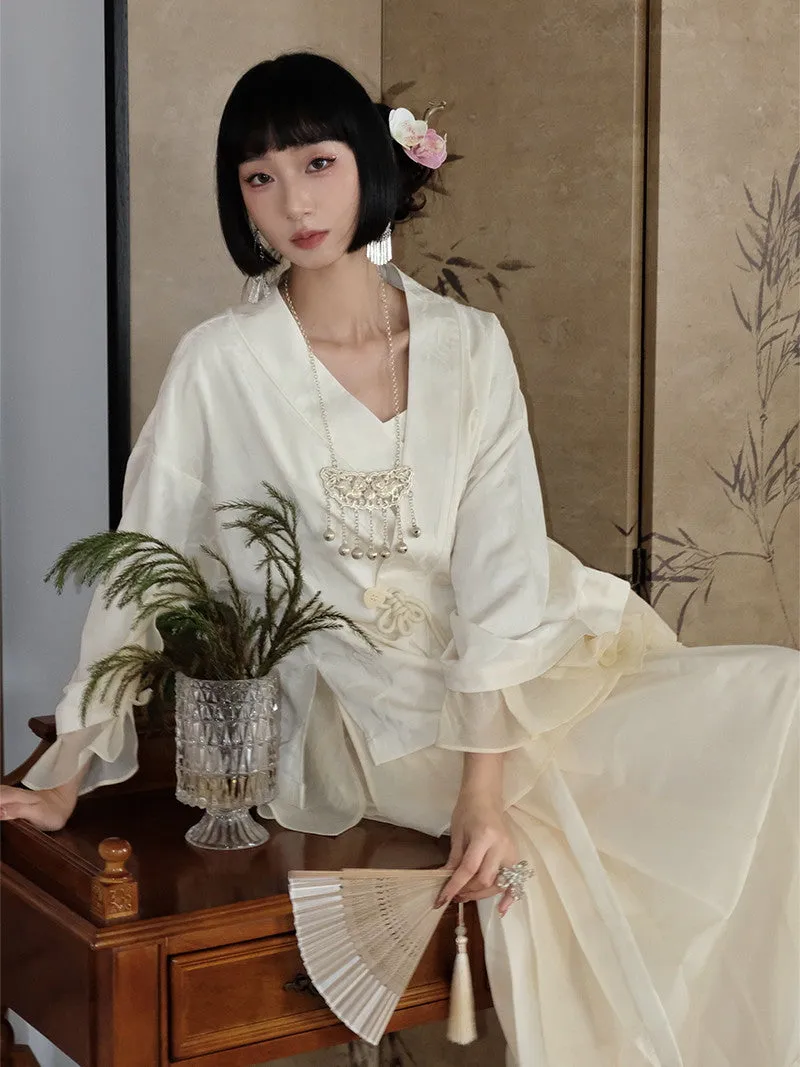 China Retro Embroidery Flare-Sleeve Jacket