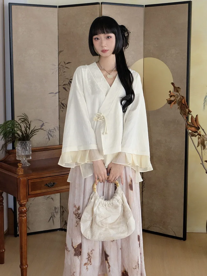 China Retro Embroidery Flare-Sleeve Jacket