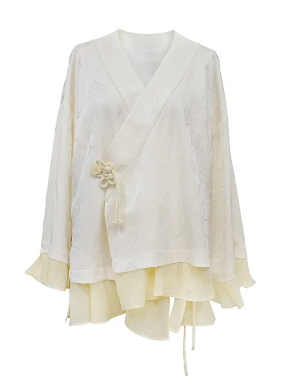 China Retro Embroidery Flare-Sleeve Jacket