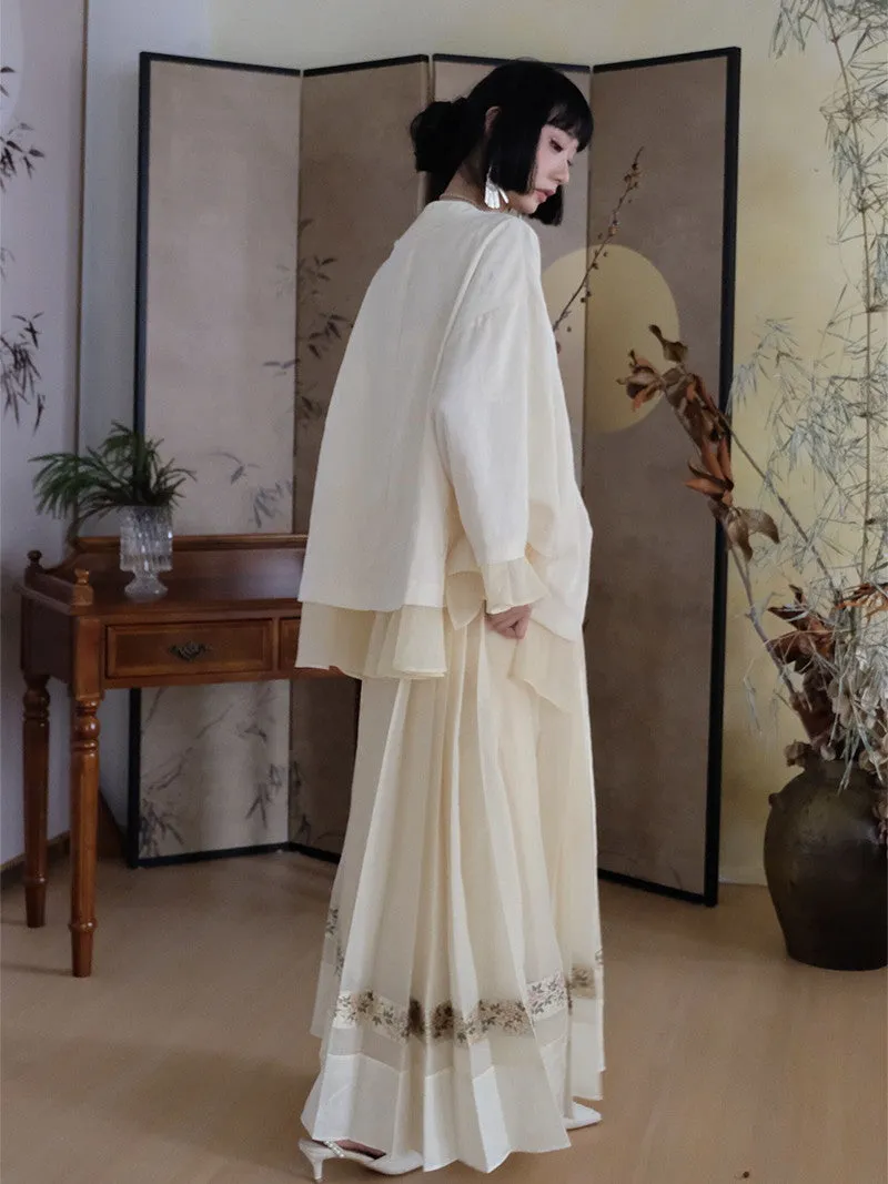 China Retro Embroidery Flare-Sleeve Jacket