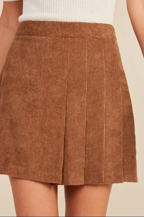 Corduroy Mini Skirt