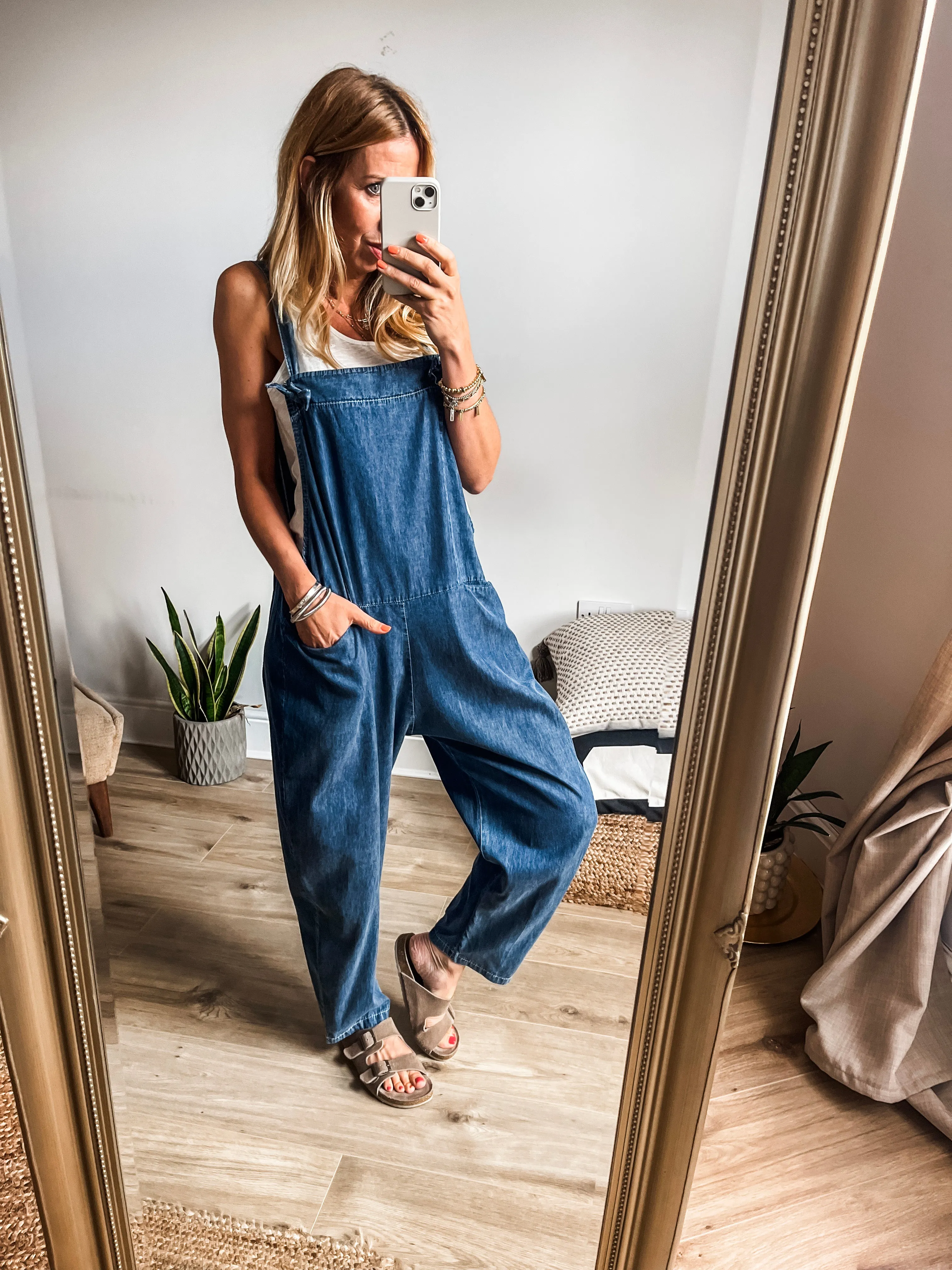 Cotton Denim Dungarees