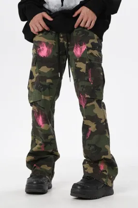 CZ Splash Ink Camo Flared Trousers