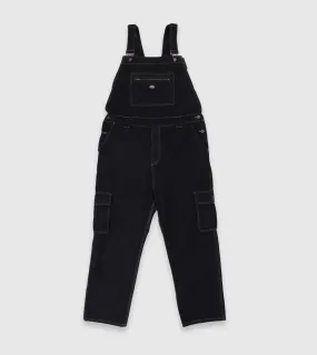 Dickies Bib n Brace Overalls Laredo Denim Black