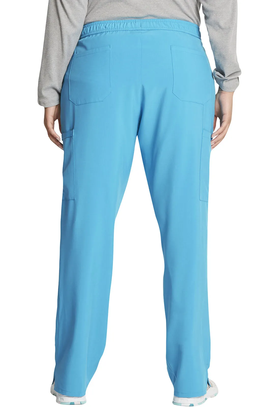 Dickies Mid Rise Straight Leg Drawstring Pant in Blue Hawaii CLEAROUT!